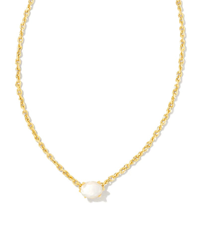 Kendra Scott Cailin Necklace in Gold Mother of Pearl