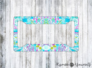 Zest for Life Lilly Inspired License Plate Frame