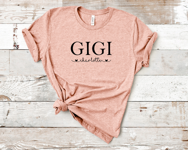 Custom Gigi Crew Graphic Tee