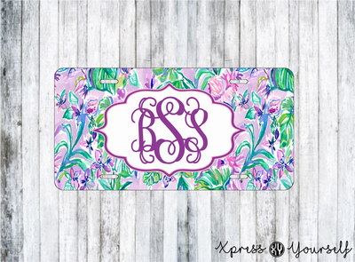 Mermaid in the Shade Lilly Inspired License Plate