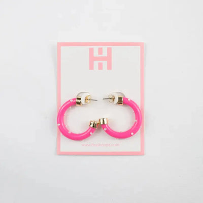 Hoo Hoop Minis, Hot Pink with Gold Balls