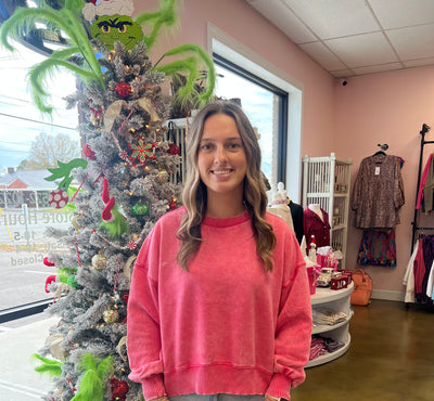 Adalyn Sweatshirt, Fuchsia