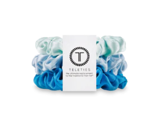 Teleties Small Scrunchie, Blue My Mind