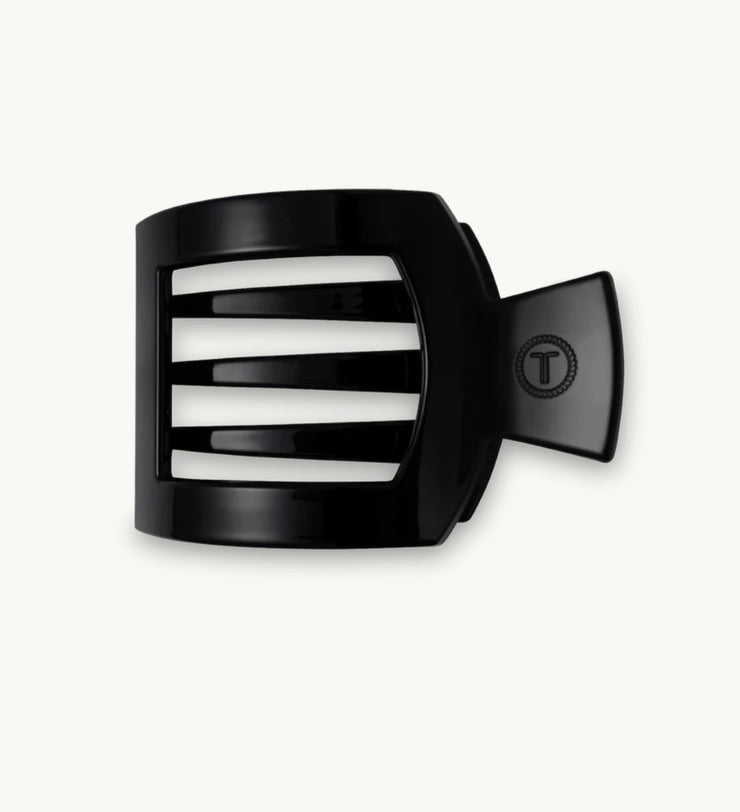 Jet Black Medium Flat Square Clip