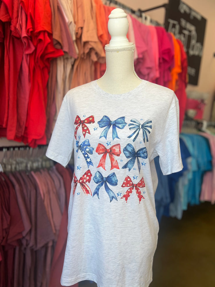 Patriotic Multi-Bow Tee