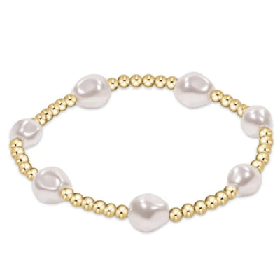 Enewton Admire Gold 3mm Bead Bracelet Pearl