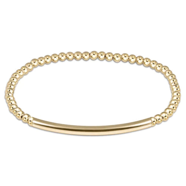 Enewton Bliss Bar Gold Pattern 2.5mm Bead Bracelet