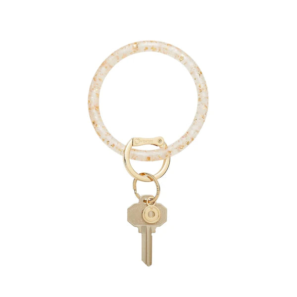 Oventure Resin Clear & Gold Keyring