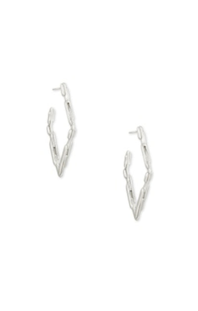 Kendra Scott Rylan Small Hoop Earrings in Rhodium