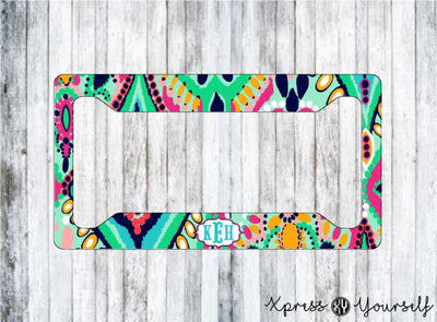 Crown Jewel Lilly Inspired License Plate Frame