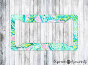Juice Stand Lilly Inspired License Plate Frame