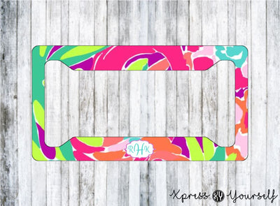 Lulu Lilly Inspired License Plate Frame