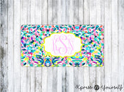 Pina Colada Lilly Inspired License Plate