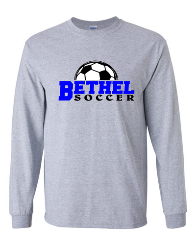 Long Sleeve Bethel Soccer Distressed Half Ball