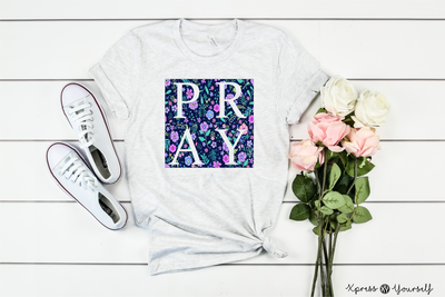 Floral Pray Graphic Tee