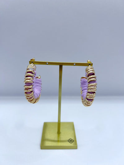 New Day Earrings, Lilac
