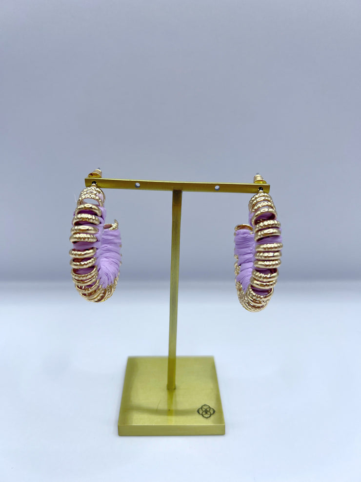 New Day Earrings, Lilac