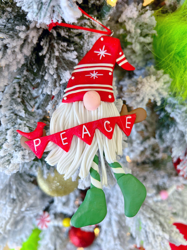 Gnome Ornament, Peace