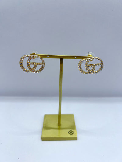 GG Rhinestone Earrings