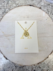 Payton Initial necklace in Gold