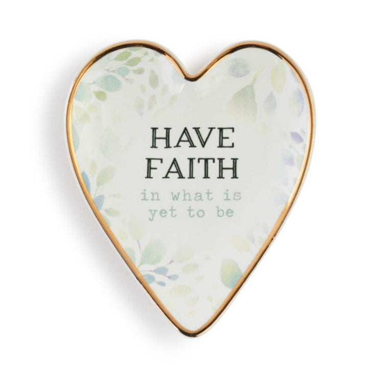 Have Faith Heart Trinket Dish