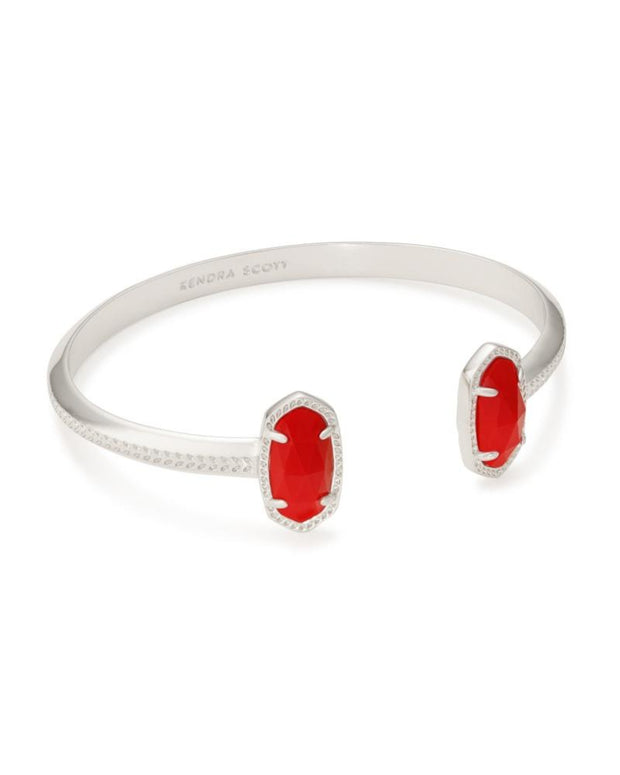 Kendra Scott Elton Silver Bracelet in Bright Red