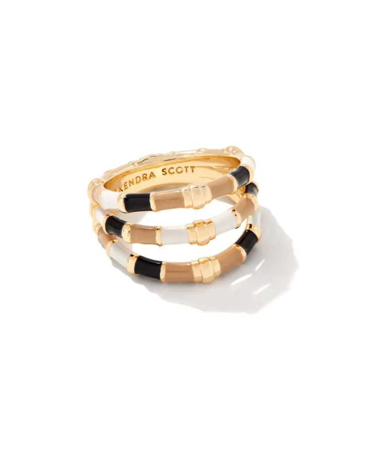 Kendra Scott Essie Triple Band Ring in Gold Neutral Mix