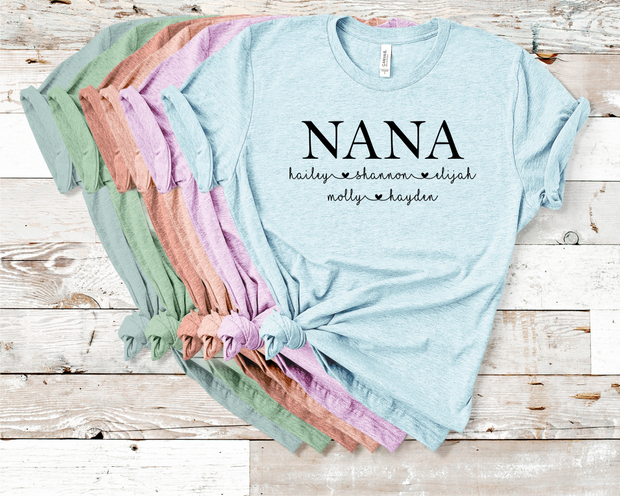 Custom Nana Crew Graphic Tee