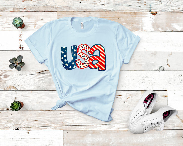 Painted USA Graphic Tee