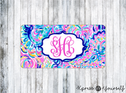 Psychedelic Sunshine Lilly Inspired License Plate