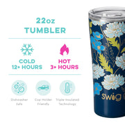 Swig 22 oz Tumbler, Water Lily