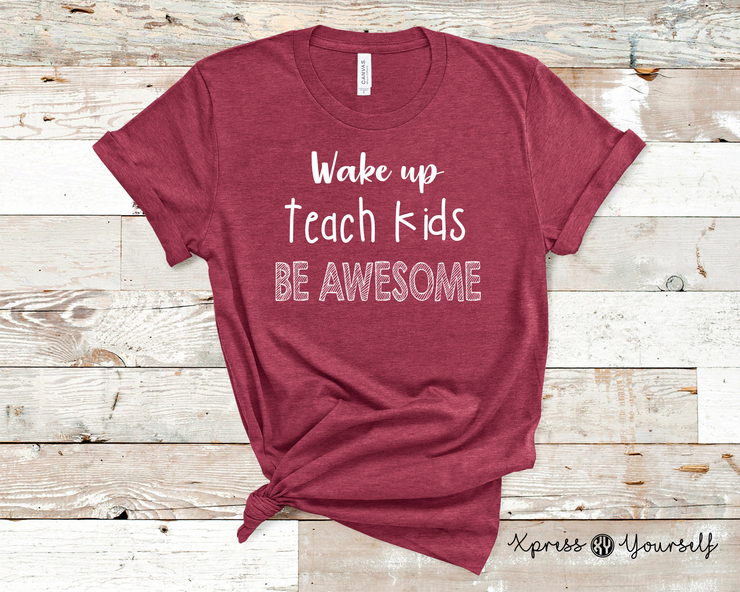 Wake Teach Be Awesome Graphic Tee
