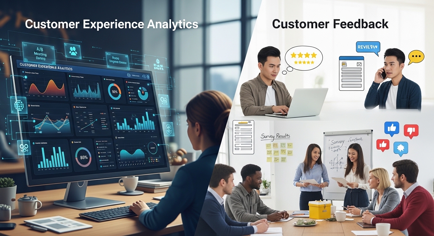 Customer Experience Analytics vs Customer Feedback
